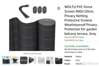 Paravan nebo zástěna na plot/balkon - 7