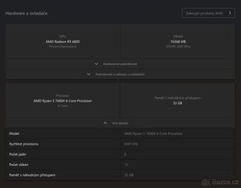 🖥️Herní PC RYZEN 5 7600X,RX 6800 16 GB,32 GB DDR5,1 TB SSD - 7