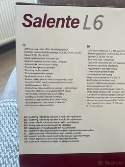 Laserový robotický vysavač Salente L6 - záruka 11/2026 - 7