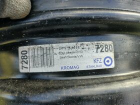 R14 disky plech 5x100 Fabia 1,2, Roomster... - 7
