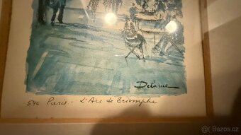 3 x Vintage sada Delarue Paris litografie - 7