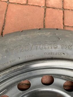 Rezerva VW Golf 6 , 5x112 + pneu T125/70 R17 + hever - 7