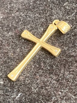 Řetízek plný+Přívěsek Žluté zlato 585/1000 14k - 7