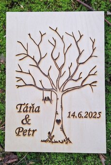 Dřevěné svatební dekorace - 7