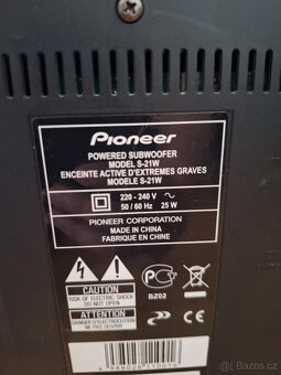 Pioneer X-HM32V zesilovač + subwoofer S-21W – funkční, s dro - 7