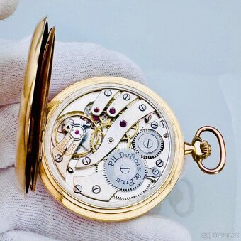 ZLATÉ KAPESNÍ HODINKY CHRONOMETRE EFWESA - PH.DUBOIS & FILS - 7