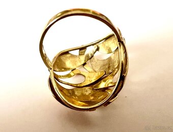 Zlatý dámský prsten 5,4g,vel.57,zlato 585/1000(14 kt) - 7