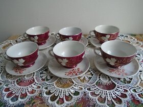 Kávové čajové soupravy 6+6. - 7