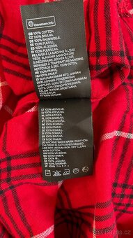 Červená kostkovaná košile H&M vel.34 100%bavlna - 7