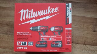 Milwaukee M18 sada vrtacky a utahovaku (nova) - 7