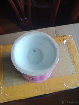 Čtyři pěkné, staré porcelánové zdobené, malované poháry na p - 7