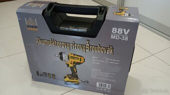 Aku rázový utahovák TIGO MD-38 , 2x baterie - NOVÝ - 7