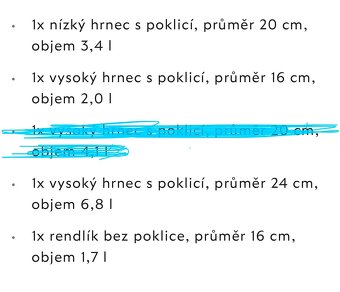 Hrnec, sada hrnců WMF, hrnce nové - 7