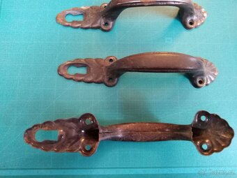 Starožitná madla 12 ks, nálezový stav - 7