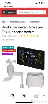 Bezdrátová meteostanice profi E6016 s anemometrem - 7