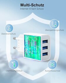 Nabíječka s 3 x USB 3.0 a výkonem 15 Wattů - 7