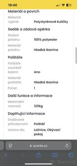 Sedací pytel (válenda) - šedý - 7