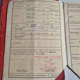 Jawa kývačka 350/354, r.v. 1962 - 7