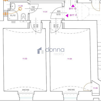 Pronájem bytu 2+kk, 44m², ul. Sinkulova, Praha 4 - Nusle, no - 7