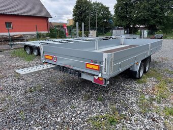 Přívěsný vozík 500x195cm, 3000kg, nájezdy, 130km/h - 7