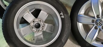 Originální alu disky VW Corvara 6Jx16 ET43 5x112 + zimní pne - 7