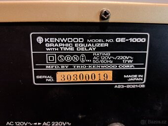 Equalizer Kenwood GE-1000 s analyzérem, plně funkční - 7