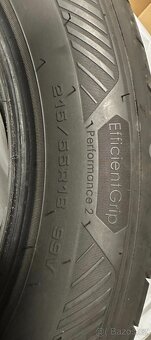 Prodám 4 ks letních pneu - 215/55 R18 - 7