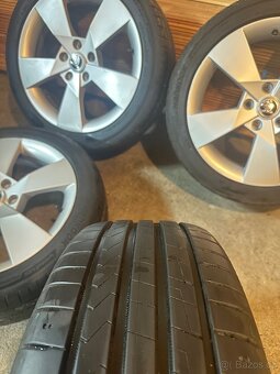 ALU Kola ŠKODA 5x112 R17 DENOM NOVÉ Letní Pneu 225/45/17 - 7