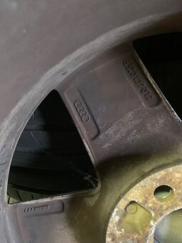 Audi orig. alu kola 5x100 R15 vč. pneu 195/65 R15 - 7
