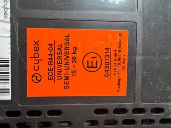 Autosedačka Cybex 15-36 kg - 7