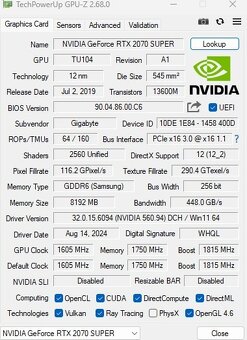 Gigabyte RTX 2070 Super OC 3x white 8 Gb - 7