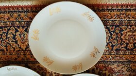 Porcelánové talíře, polévková mísa, retro sada, značená - 7