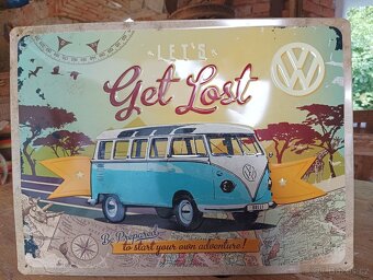 PLECHOVÁ CEDULE VW TRANSPORTER HIPPIES - 7