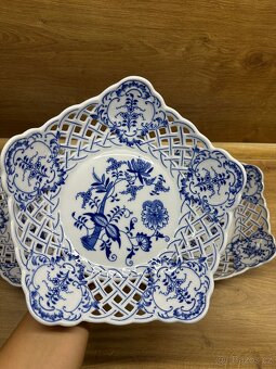 Mísa pětihranná prolamovaná 24cm - cibulák - 7