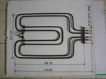 Sporákové topné těleso horní s grilem - 7
