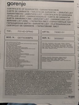 Indukční sporák Gorenje GEIT5C60BPG - 7
