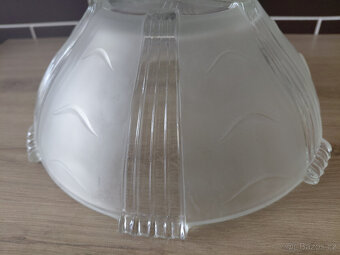 Retro mísa  z čirého skla ART DECO - 7