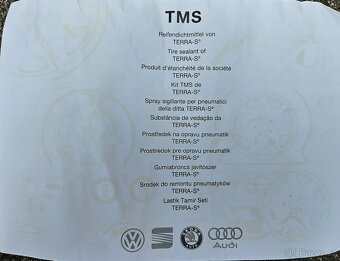 prostředek na opravu pneu + výplň rezervy VW Scirocco - 7