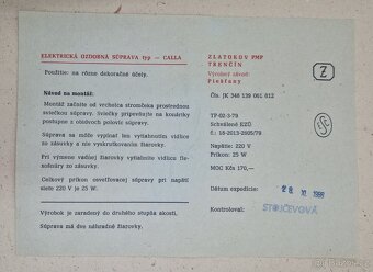 staré retro vánoční zvonečky na stromek, Zlatokov Calla - 7