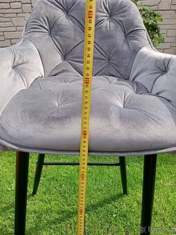 Prodám barové židle CHERRY H2 VELVET - 7
