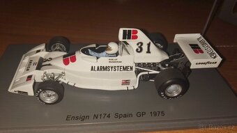 F1 Ensign N174 #31 Roelof Wunderink 1975 Spain GP Spark 1:43 - 7