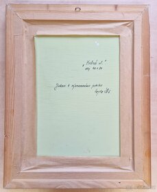 Obraz Kožná ulice olej 40x30 s věnováním - 7