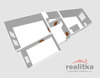 Pronájem bytu 2+1, 59 m2, Opava, ul. Nákladní - 7