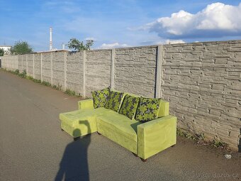 Rohová sedací souprava, rozkládací a ůložným prostorem... - 7