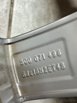 ALU ORIG.KOLA VW GOLF 5x112 ZIMNÍ PNEU - 7