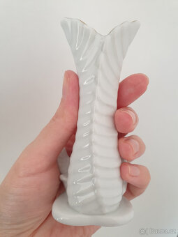 Retro dekorace romantická vázička holubičky ptáčci - 7