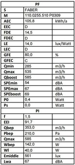 nová digestoř FABER lithos EG6 bk A45 - 7