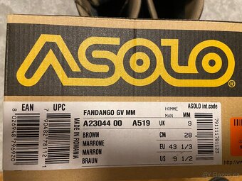 Pohorky Asolo Fandango Duo GV MM, velikost 43 a 1/3 - 7