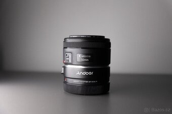 Canon EF 50mm F/1.8 STM + redukce EF/RF - 7