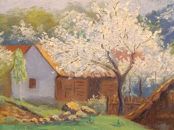 Obraz Josef Beran, Husopaska, olej na plátně 68x88 - 7